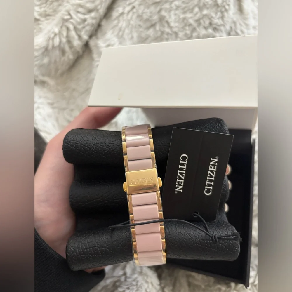 Citizen Women's Weekender Gold and Pink Watch, NWT - Discontinued